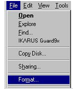 KUKA机器人安装系统时如何格式化软盘?
