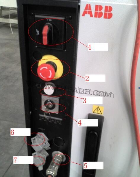 ABB机器人示教器维修常用的按钮功能